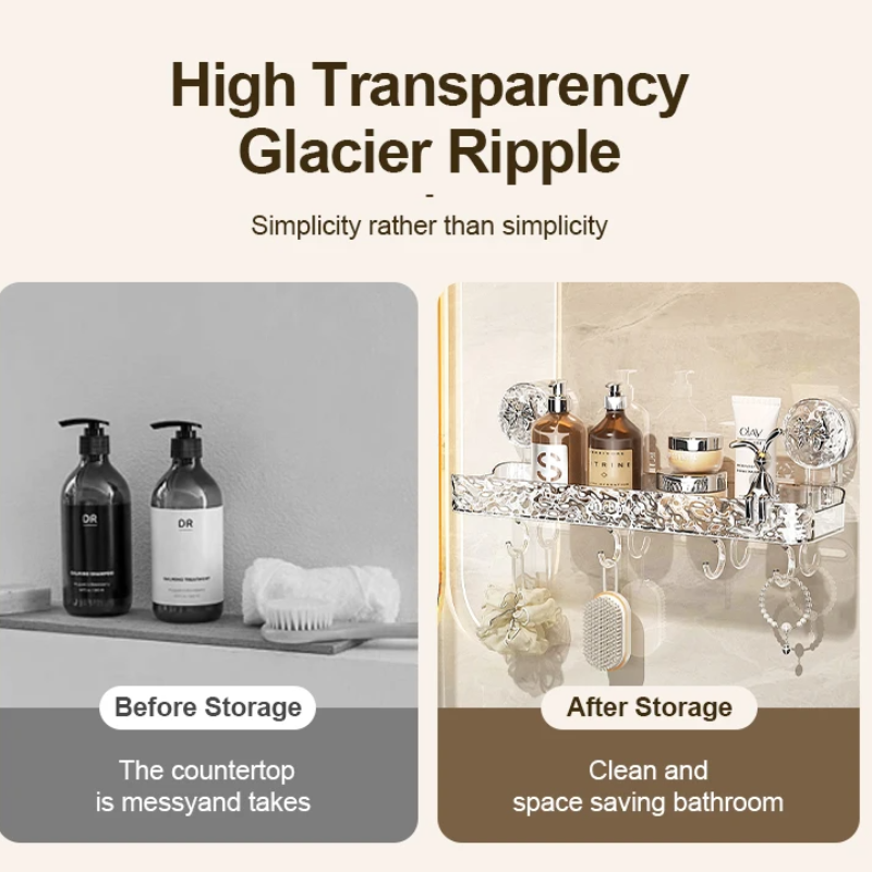 GlideHold® StorageRack: Luksuriøs No-Drill Arrangør Opbevaring Rack