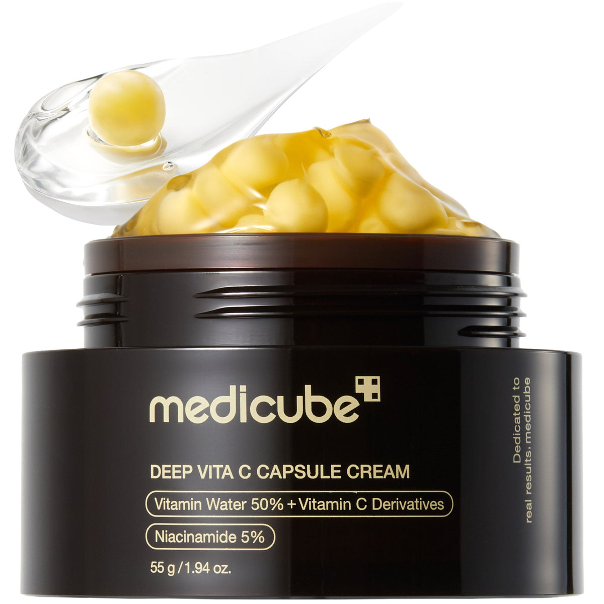 Kapselcreme med C-vitamin til mat hud og ujævn hudtone