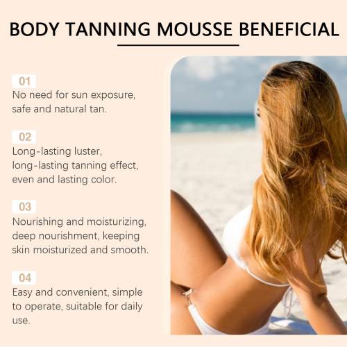 Bronzing bodymousse med hyaluronsyre