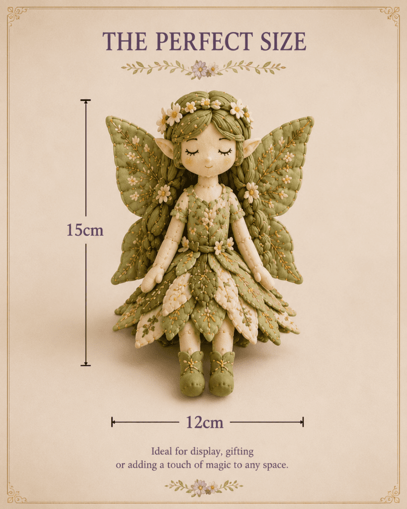 Kletshuts™ PatchworkFairy: Unik Charmerende DIY Magisk Patchwork Fe