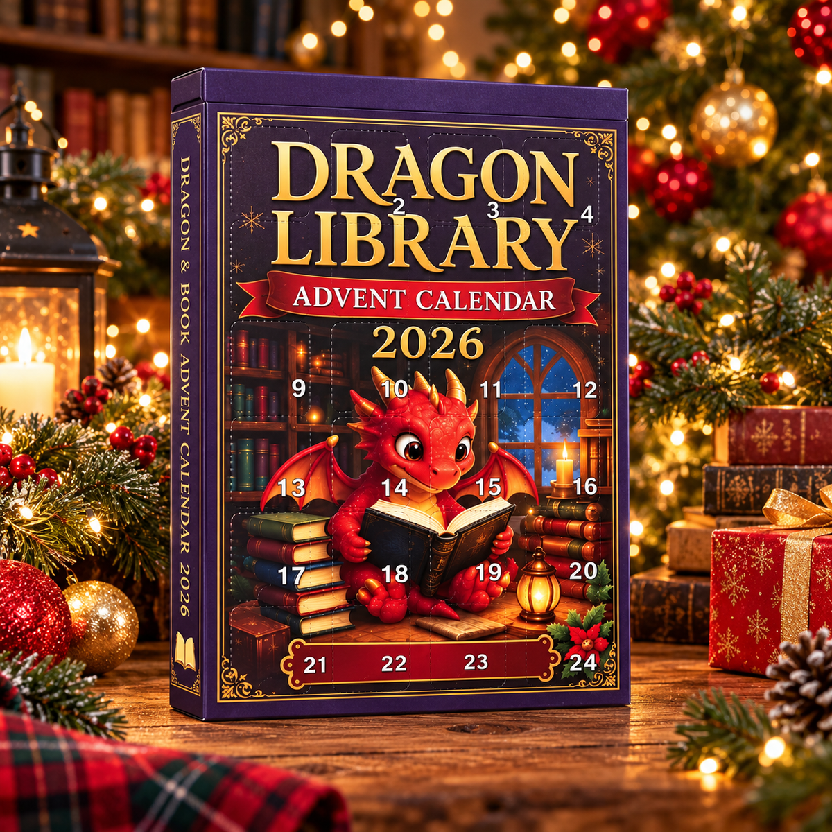 Kletshuts™ DragonAdvent - 24 Dages Juleoverraskelse 2D Drage Adventskalender