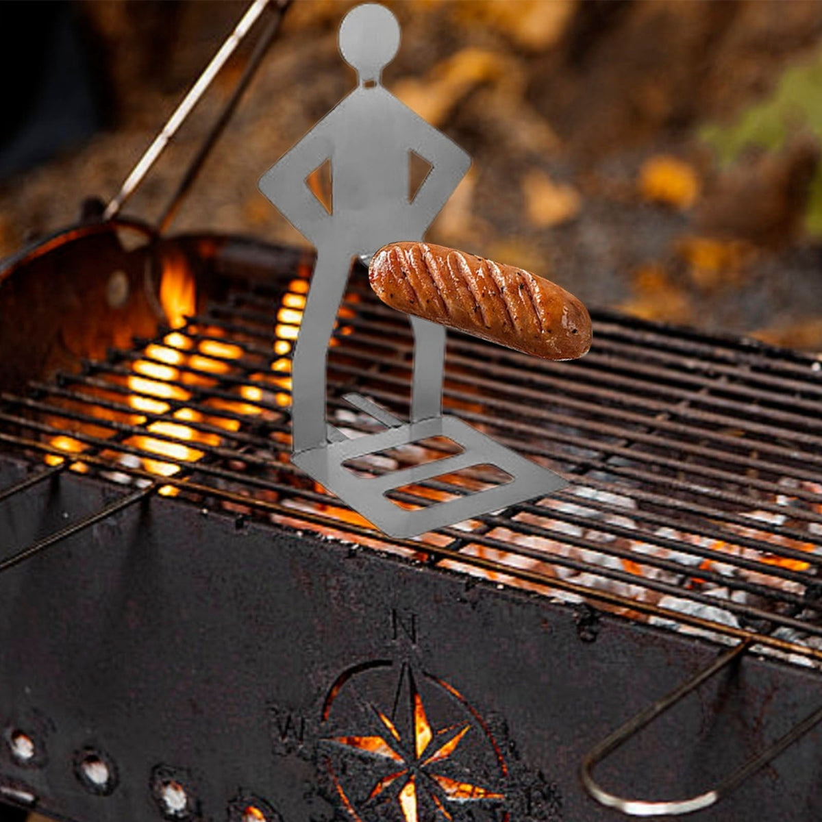Globetrek° HotdogHolder 2+2 GRATIS: Sjov BBQ, Hotdog Og Pølse Grill Holder