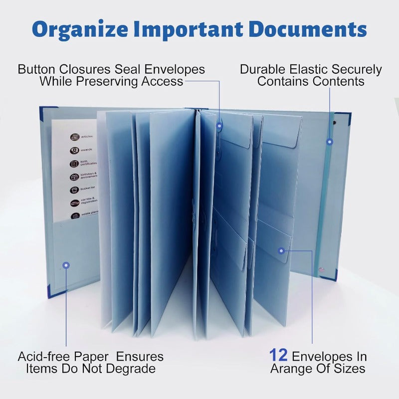 DocumentOrganizer: Udvidelig Sikker Opbevaring Dokument Organizer