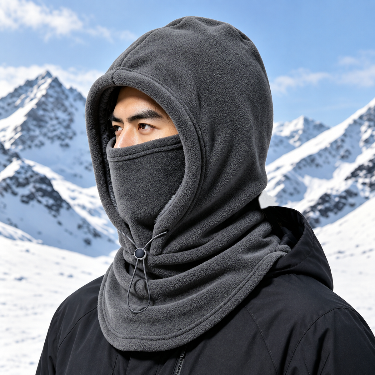 Icone™ WinterHood - Justerbar Pasform Komfortabel Vinter Ansigtsovertæk Og Hætte