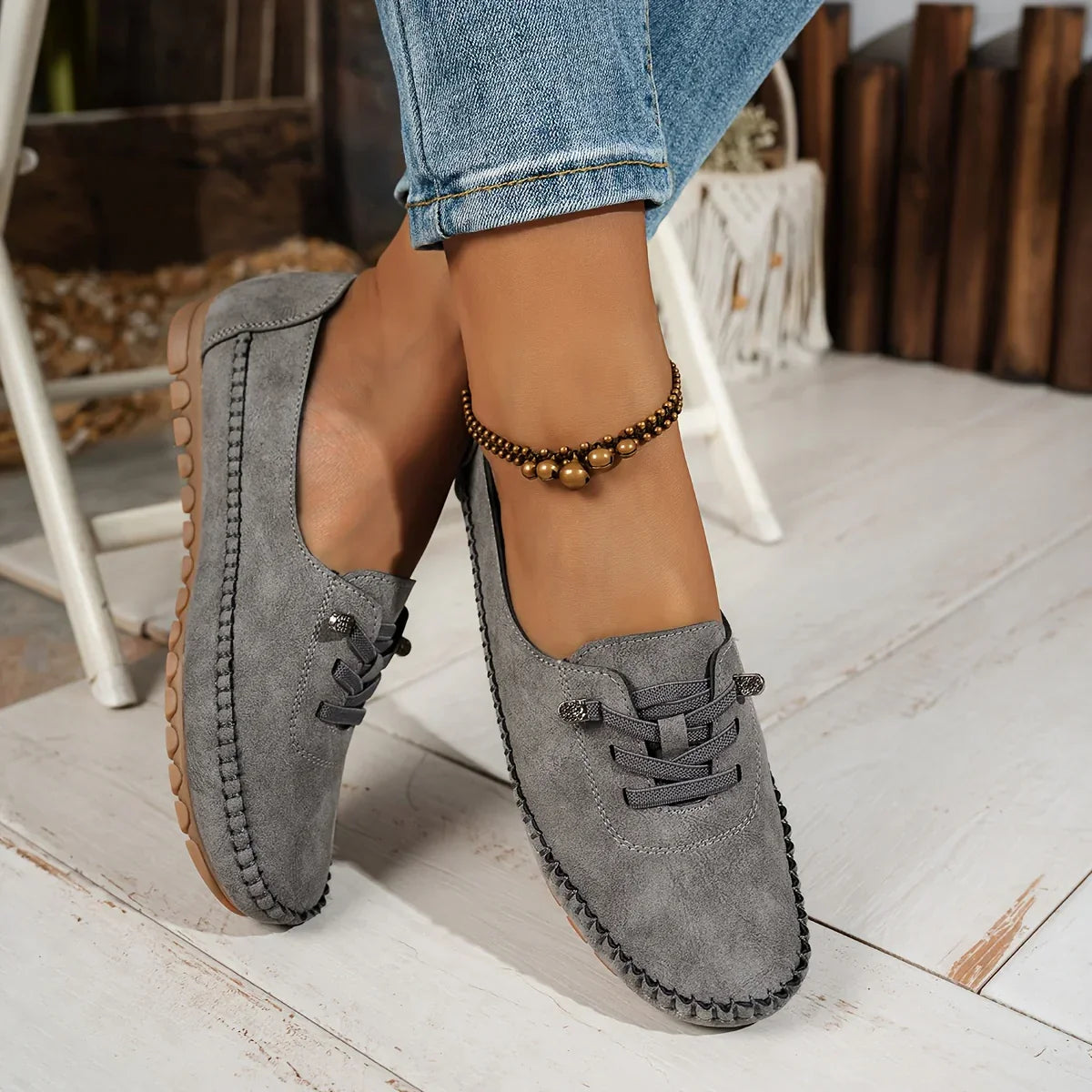 Happy™ BoatShoes: Præmie Komfort Smutte-På Moccasin Båd Sko