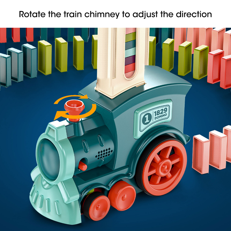 Kletshuts™ DominoTrain - Automatisk Domino Lægning Tog Sæt