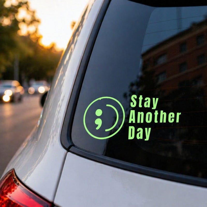 MeaningfulSticker 5+5 GRATIS: Meningsfuld Påmindelse Om At Blive En Dag Mere Vinyl Sticker