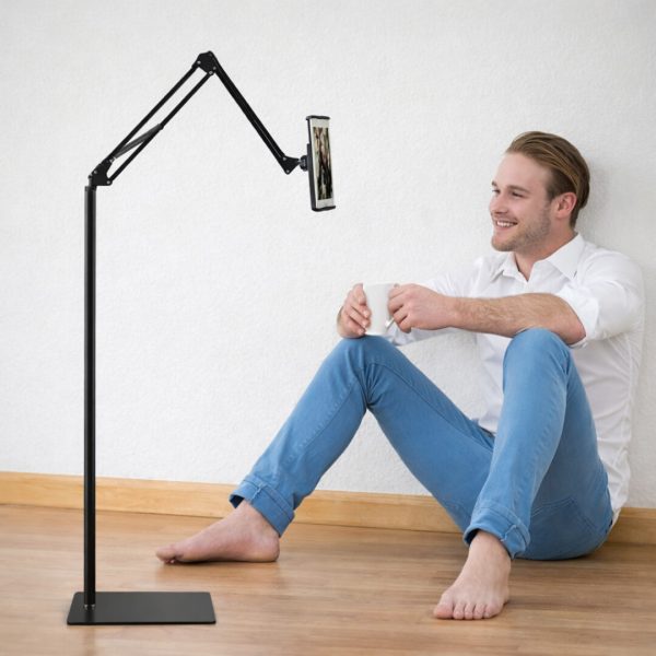 Holder 360° TabletStand: Justerbar Gulvstander Til Tablet Og Telefon