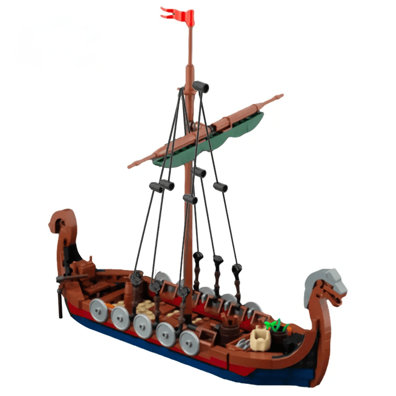 Vikingeskib Drakkar – dekorativ fantasyfigur