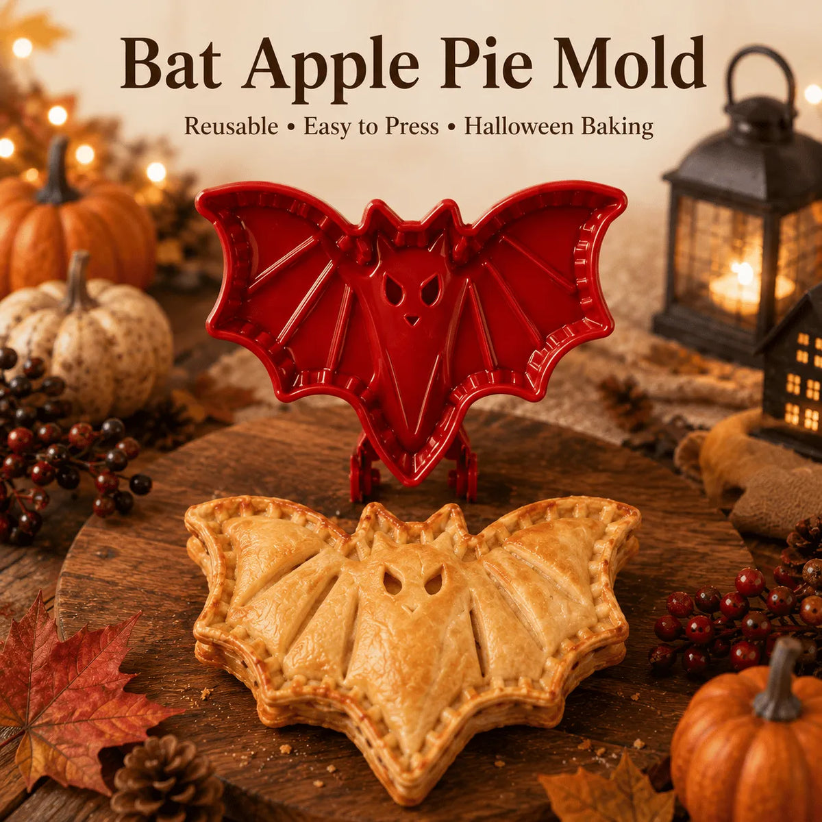 Globetrek° HalloweenMold 2+2 GRATIS - Halloween Mini Hånd Pie Form Sæt