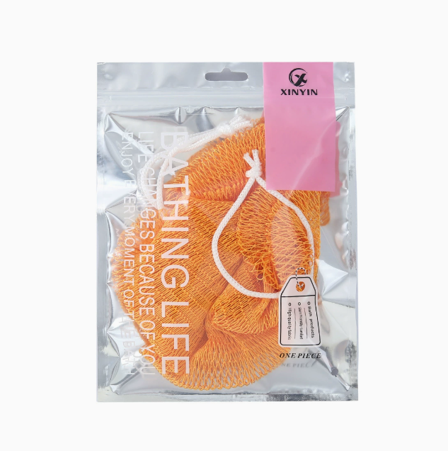 Elastisk nylon eksfolierende rygvaskeklud