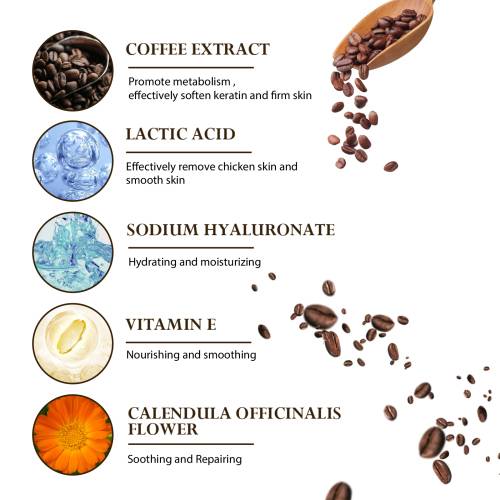 Kaffe bodyscrub med mælkesyre