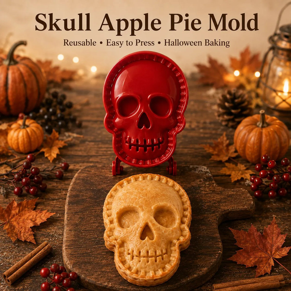 Globetrek° HalloweenMold 2+2 GRATIS - Halloween Mini Hånd Pie Form Sæt