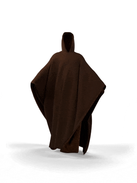 Vægtet hættejakke med oversized pasform og blødt inderfor