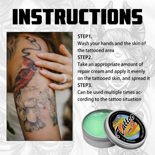 Tatoveringsplejecreme med jojoba og vitamin E