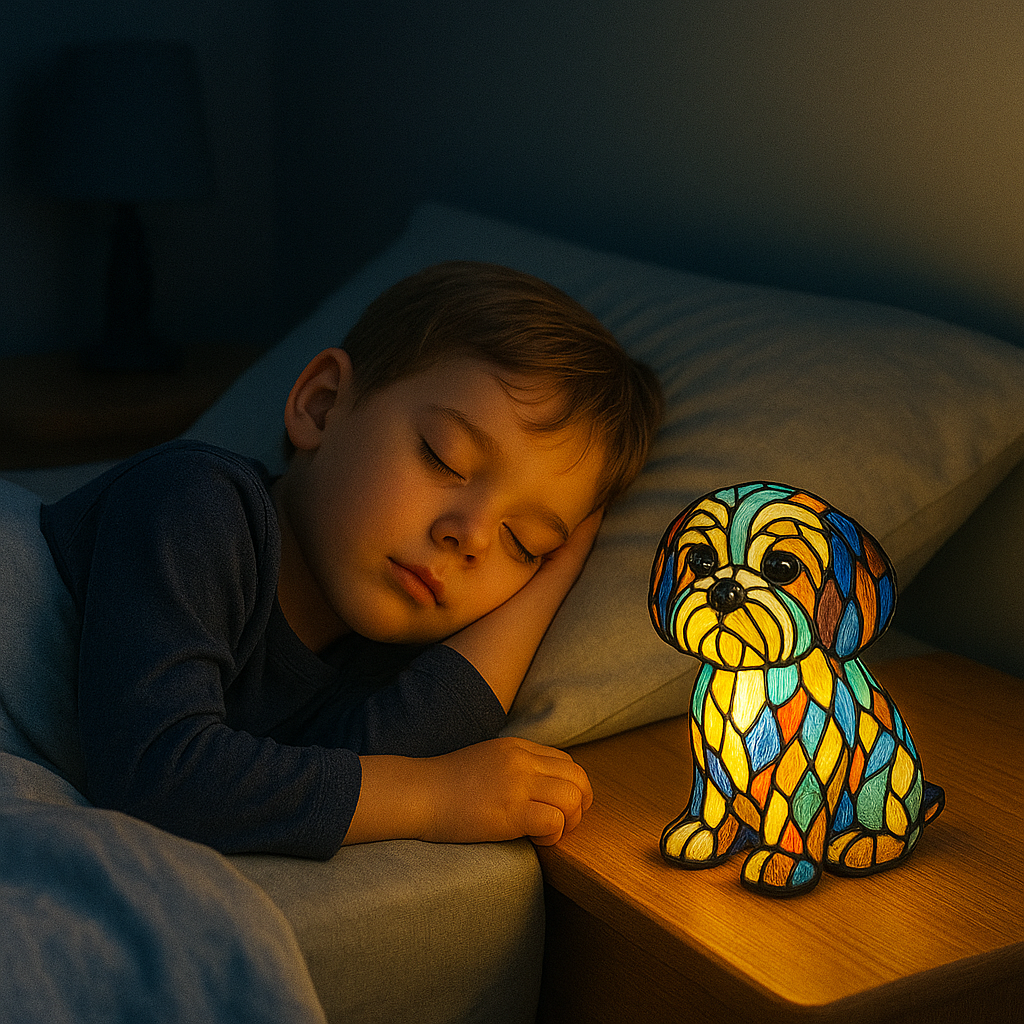 Lysende hund – håndlavet lampe, der varmer hjertet