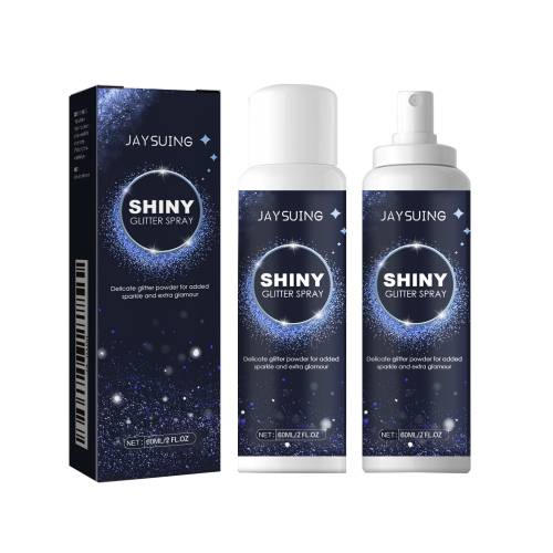 Glitter highlighter-spray til hår og krop