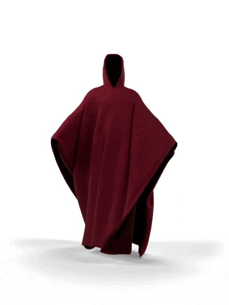 Vægtet hættejakke med oversized pasform og blødt inderfor