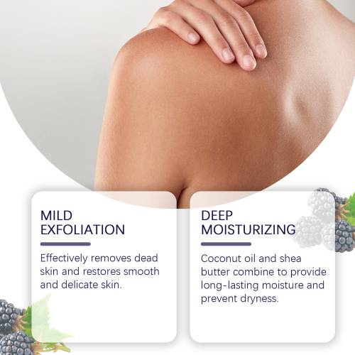 Brombær sukker bodyscrub med havsalt