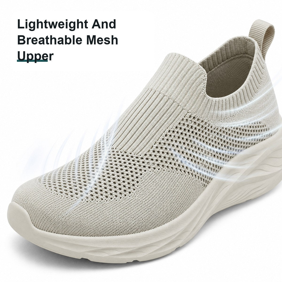 Ortopædiske slip-on gåsko til herrer med bred pasform – uden snørebånd