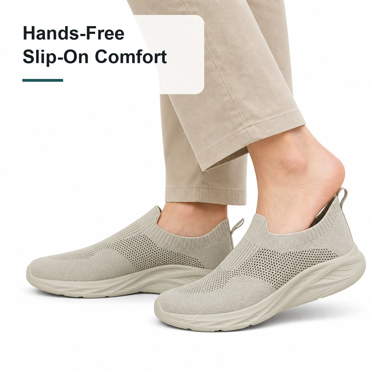 Ortopædiske slip-on gåsko til herrer med bred pasform – uden snørebånd