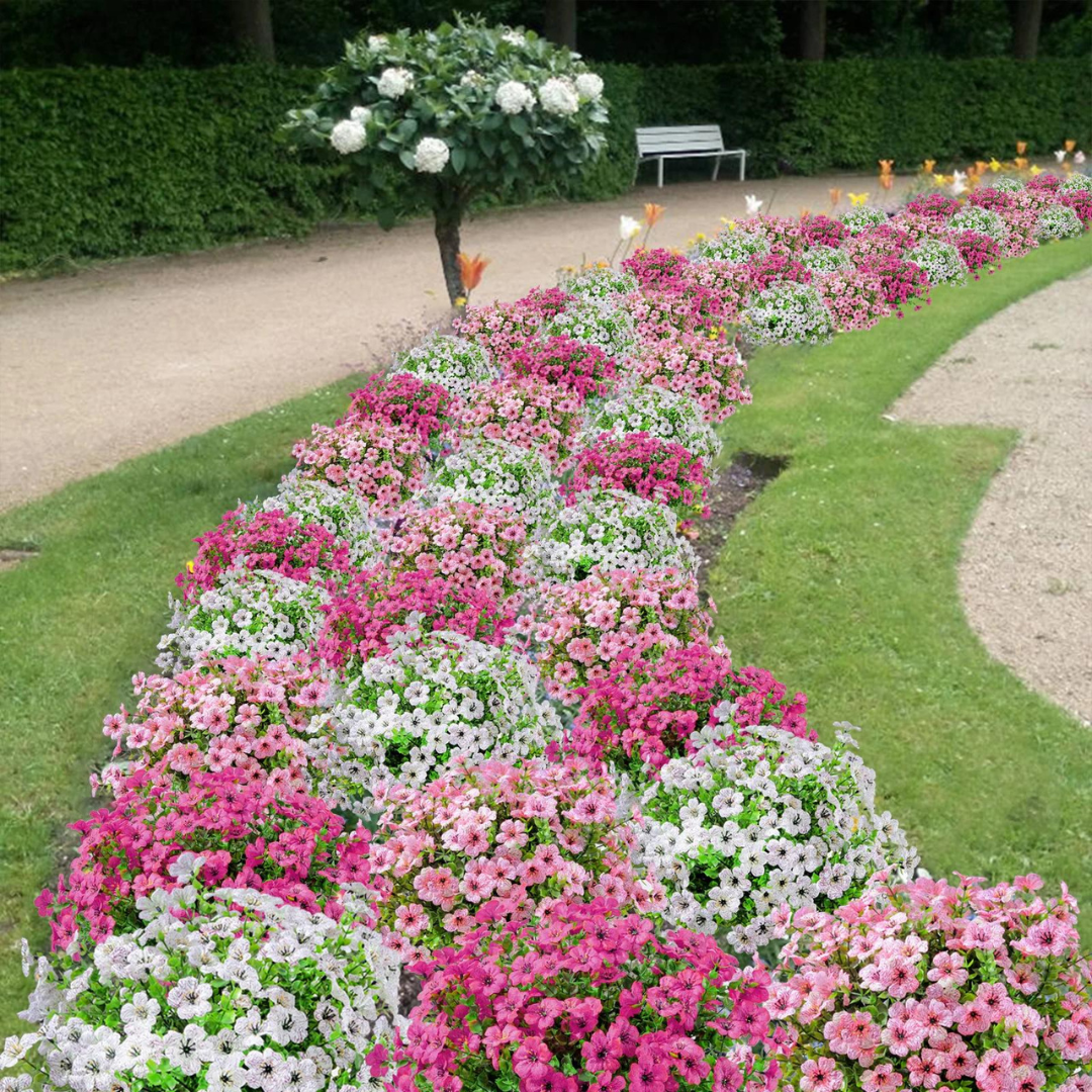 Globetrek° ArtificialFlowers 1+1 GRATIS: Udendørs og Indendørs Kunstige Blomster Planter