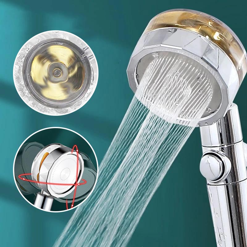 Borhe® SpinShower: 360° Roterende Højtryk Bruser Hoved
