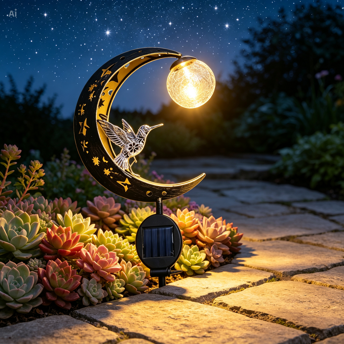 Ledsen™ SolarBird: Solcelledrevet Halvmåne Fugle Solar Lampe