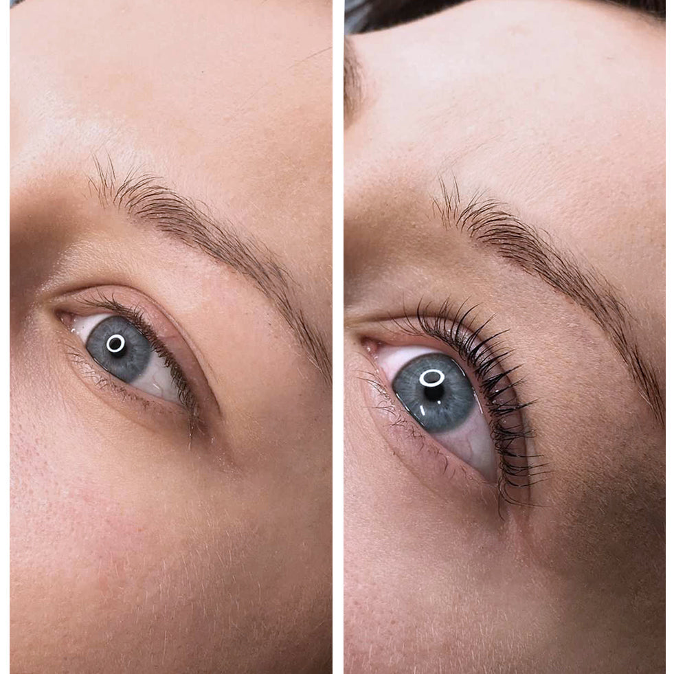 Nærbillede af detaljer på SimplyLash Lash Lift + Brow Lamination Kit