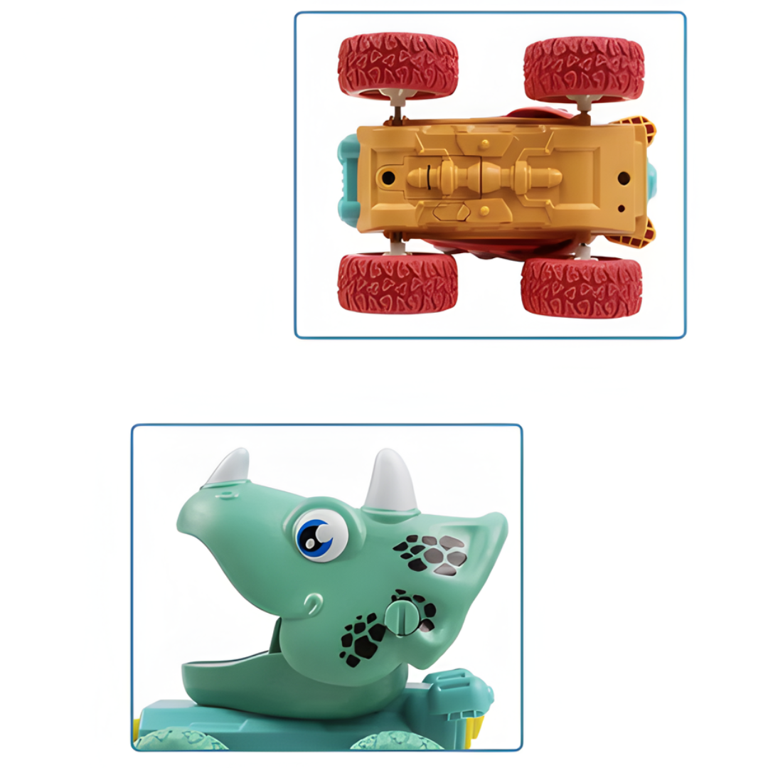 Kletshuts™ DinosaurToy: Sjovt Og Let Træk Tilbage Design Bil Dinosaur Legetøj