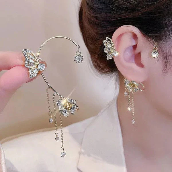 Jewelance™ EarCuffs 1+1 GRATIS: Luksus Mode Sommerfugl Zircon Kvast Øre Manchetter