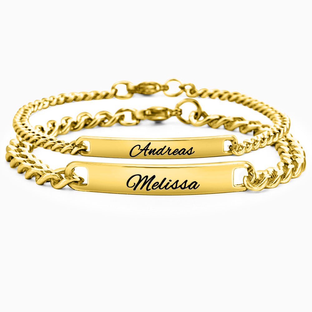 Jewelance™ CoupleBracelet: Elegant Tilpasset Par Mode Armbånd Sæt