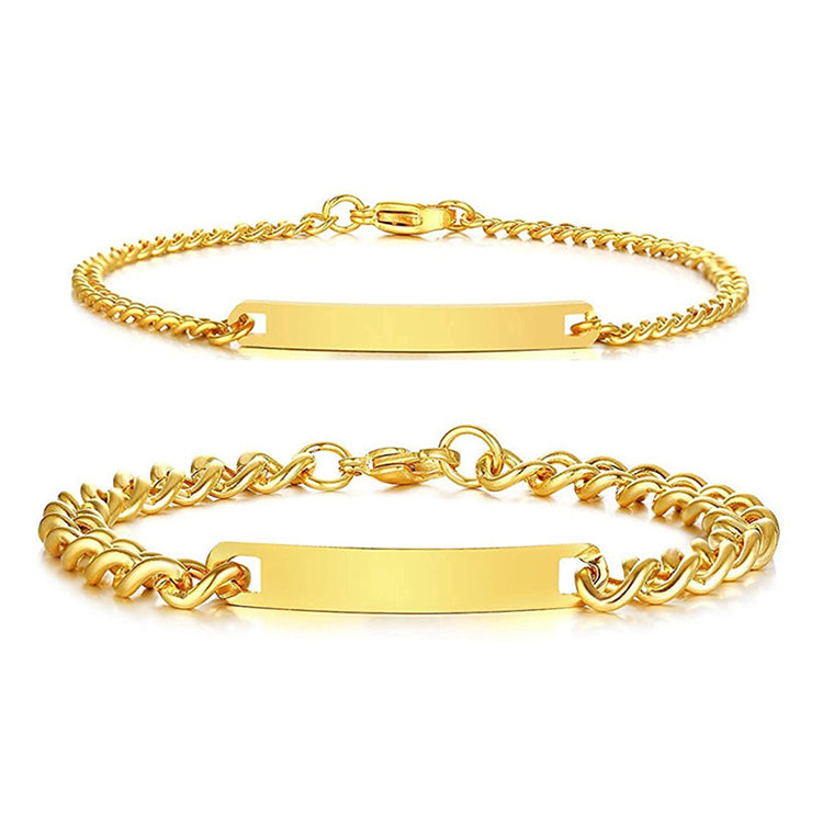 Jewelance™ CoupleBracelet: Elegant Tilpasset Par Mode Armbånd Sæt