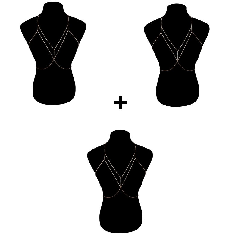 Jewelance™ BodyChain 1+2 GRATIS - Sexy Lagdelt Kæde BH Tilbehør