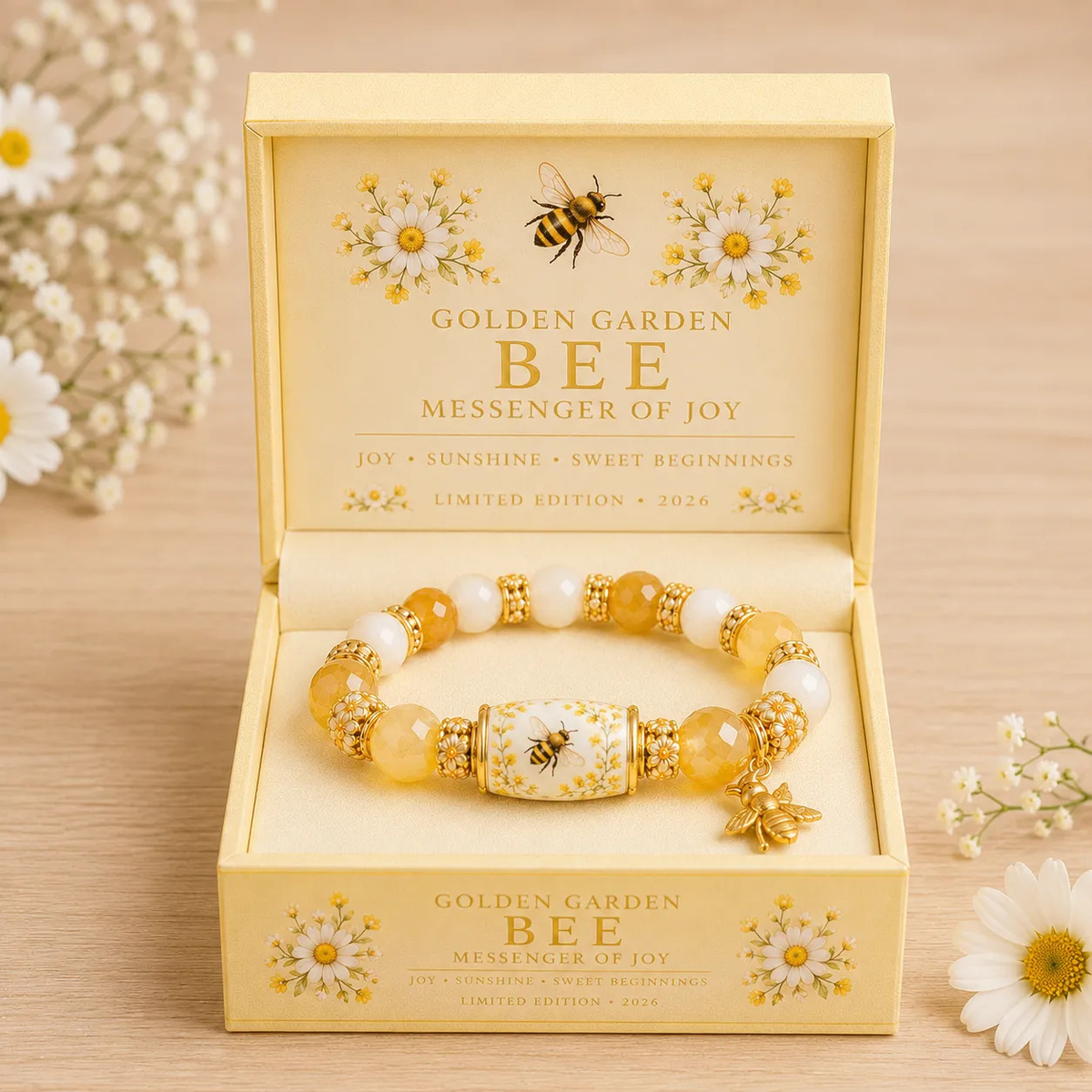 Jewelance™ BeadBracelet - Elegant Forårshave Perle Armbånd