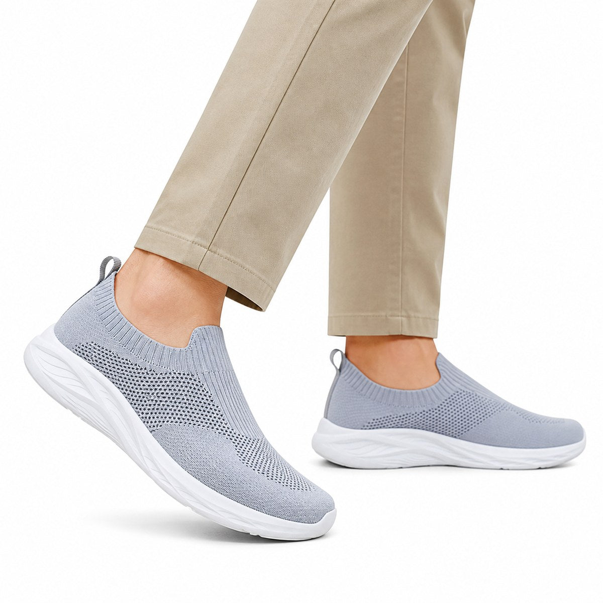 Ortopædiske slip-on gåsko til herrer med bred pasform – uden snørebånd