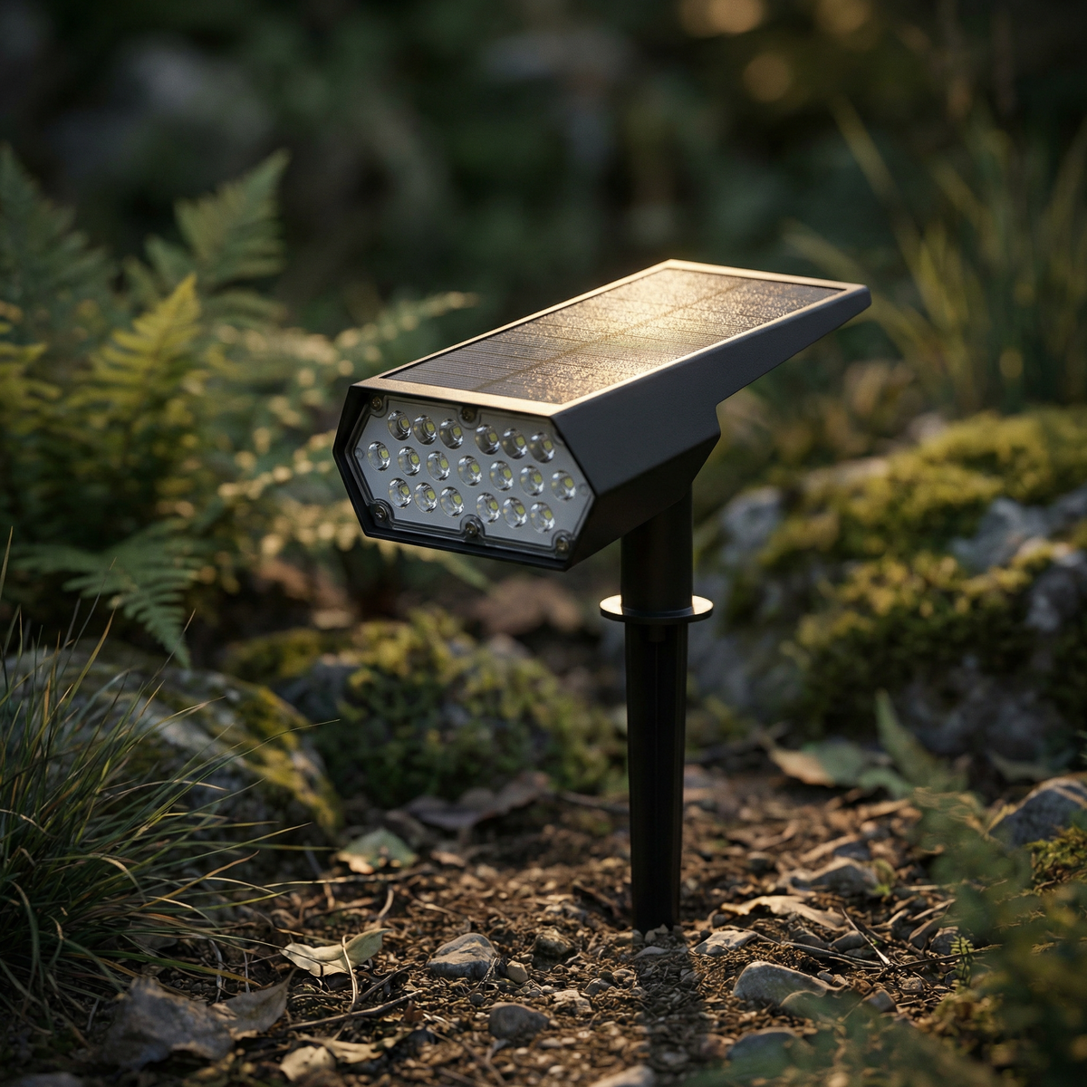 Ledsen™ OutdoorLight: Solcelledrevet Have Spotlight