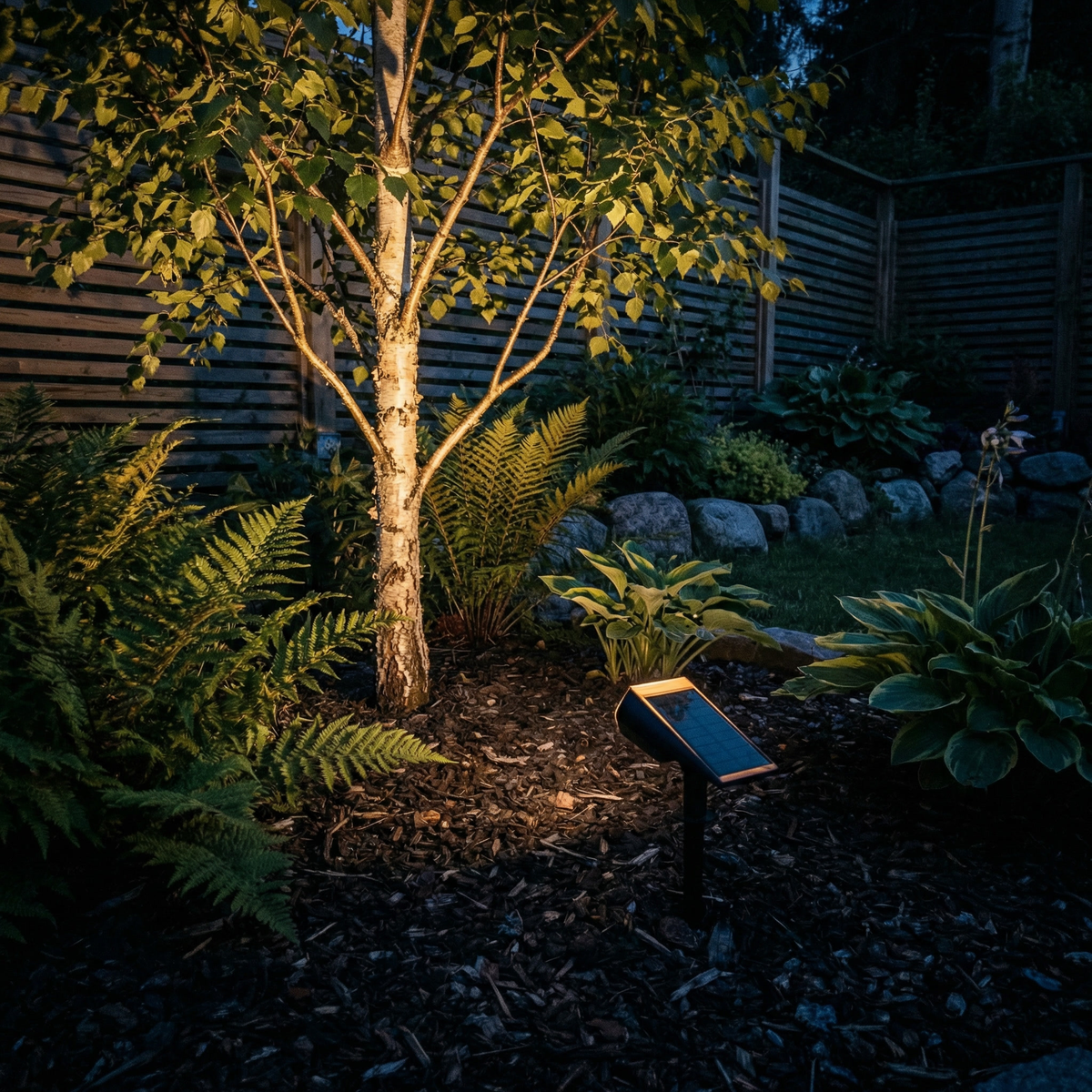 Ledsen™ OutdoorLight: Solcelledrevet Have Spotlight