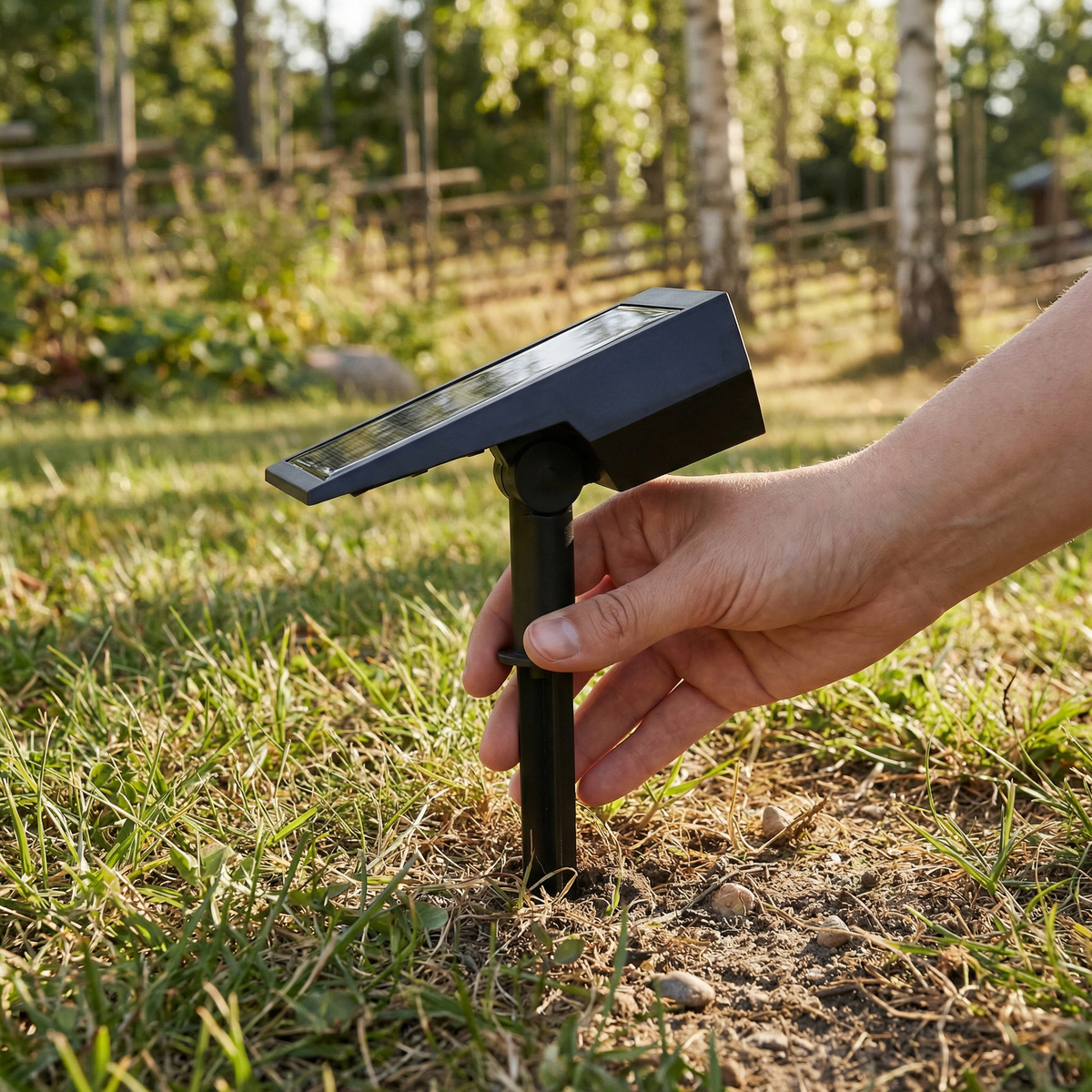 Ledsen™ OutdoorLight: Solcelledrevet Have Spotlight