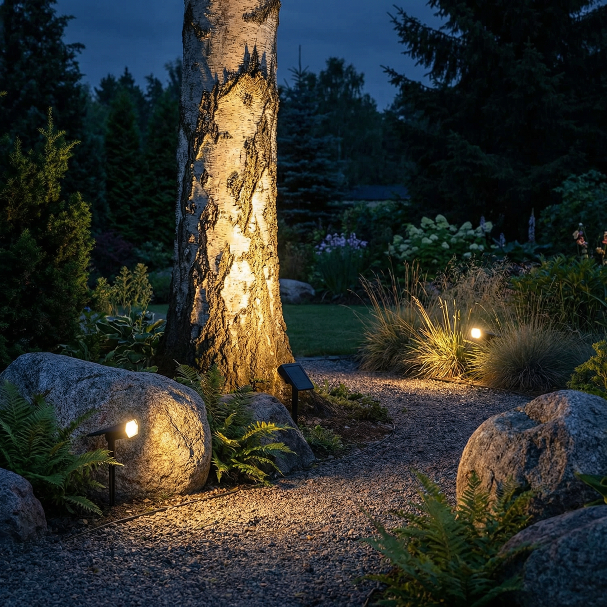 Ledsen™ OutdoorLight: Solcelledrevet Have Spotlight