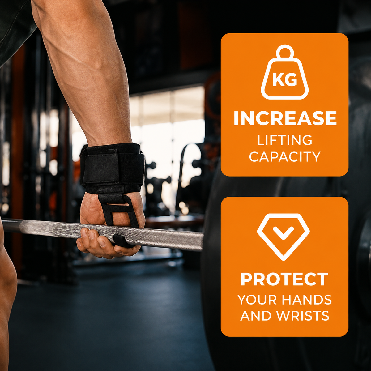 HookStraps - Fitness Og Vægtløftning Hook Trænings Gym Håndledsremme