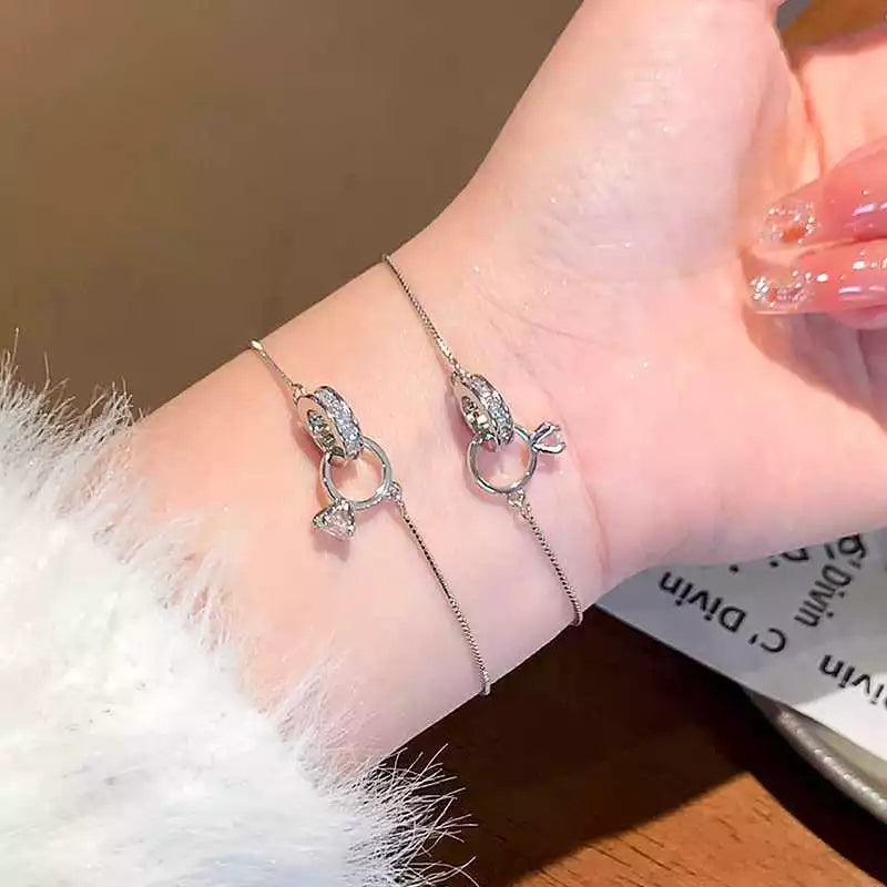 Jewelance™ InterlockingBracelet 1+1 GRATIS - Elegant Sammenflettet Ægtepar Ring Mode Armbånd