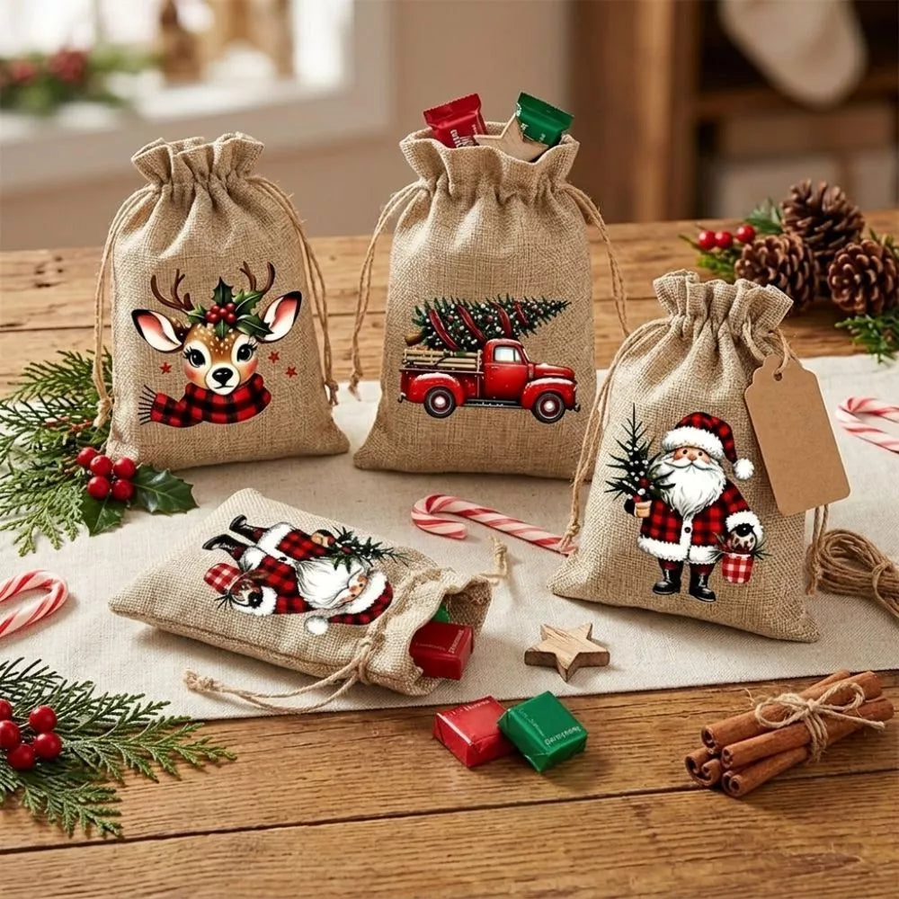 Icone™ ChristmasPouch 1+1 GRATIS - Juletema Snoretræk Gavepose