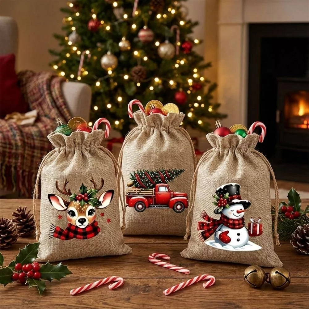 Icone™ ChristmasPouch 1+1 GRATIS - Juletema Snoretræk Gavepose
