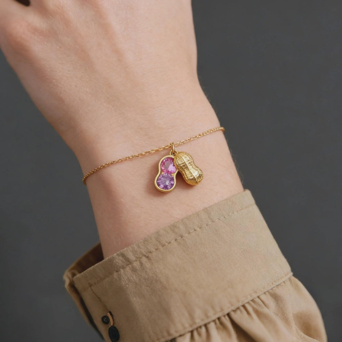 Jewelance™ PeanutBracelet - Tilpasset Peanut I En Pod Fødselssten Armbånd