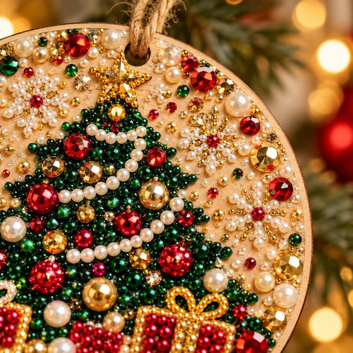 DIYOrnaments 1+1 GRATIS - Juleferie DIY Diamant Maleri Ornamenter