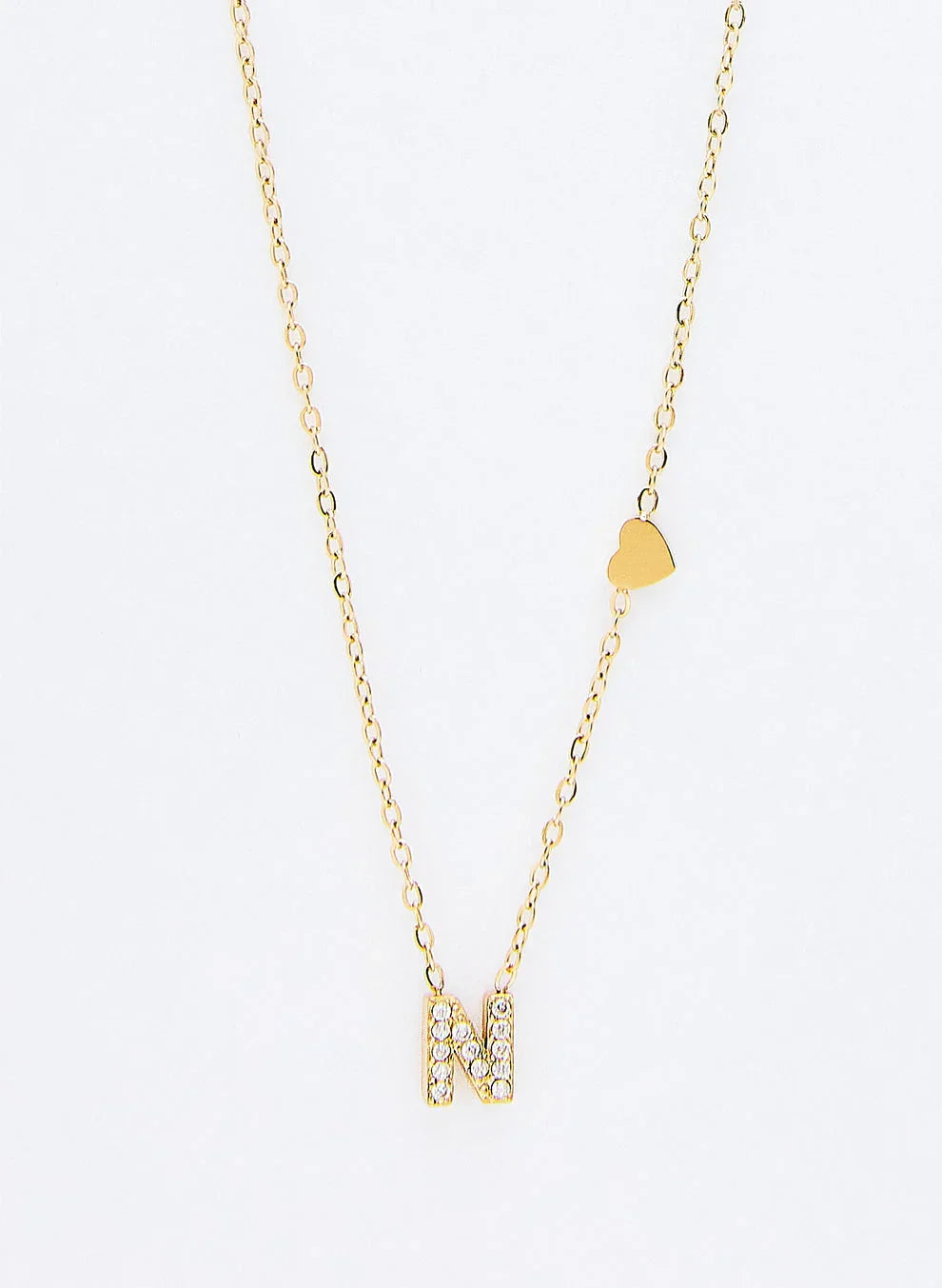 Jewelance™ InitialNecklace: Minimalistisk Mode Initial Bogstav Vedhæng Halskæde