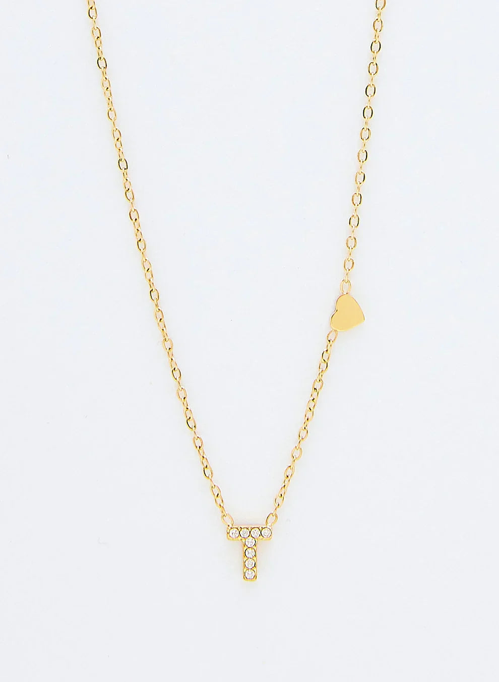 Jewelance™ InitialNecklace: Minimalistisk Mode Initial Bogstav Vedhæng Halskæde