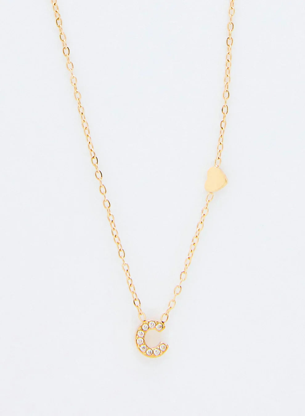 Jewelance™ InitialNecklace: Minimalistisk Mode Initial Bogstav Vedhæng Halskæde