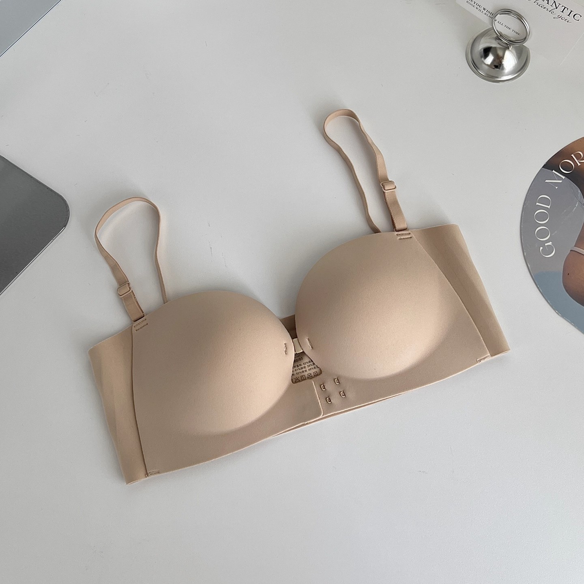 Icone™ ClassicBra - Klassisk Strapless Stil Med Frontlukning Push-Up BH